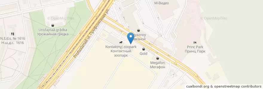 Mapa de ubicacion de Макдоналдс en Rusland, Centraal Federaal District, Moskou, Юго-Западный Административный Округ, Район Ясенево.