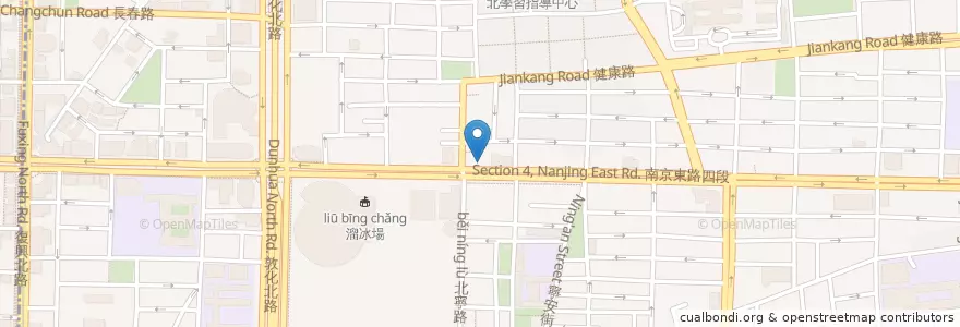 Mapa de ubicacion de 富品自助餐 en 台湾, 新北市, 台北市, 松山区.