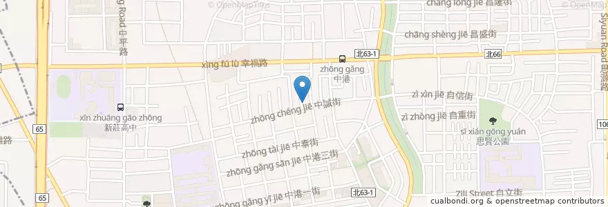 Mapa de ubicacion de 夏威夷早餐店 en Taiwan, Neu-Taipeh, Xinzhuang.