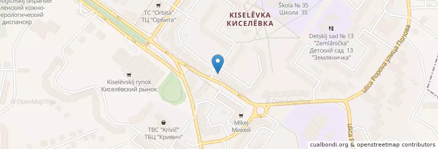 Mapa de ubicacion de Городская аптека en Rusland, Centraal Federaal District, Oblast Smolensk, Смоленский Район, Городской Округ Смоленск.