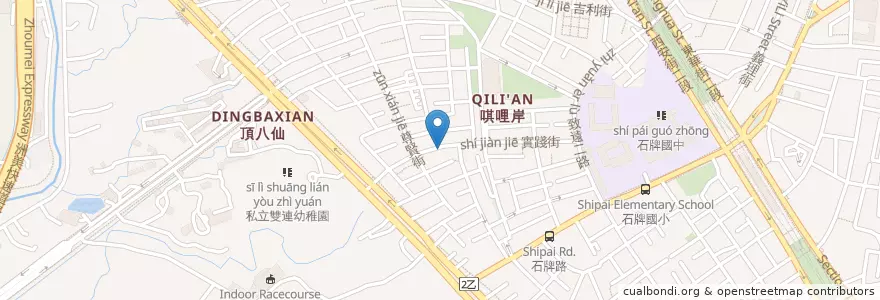 Mapa de ubicacion de 懷念ㄟ滷肉飯 en تایوان, 新北市, تایپه, 北投區.