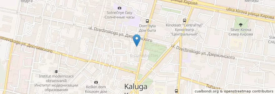 Mapa de ubicacion de Булка en روسيا, Центральный Федеральный Округ, Калужская Область, Городской Округ Калуга.