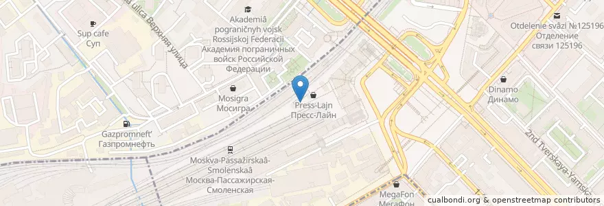 Mapa de ubicacion de Dydo en Rusia, Distrito Federal Central, Москва, Distrito Administrativo Central, Тверской Район.