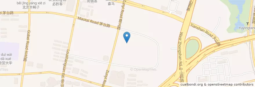 Mapa de ubicacion de Color Around en China, Shanghai, Changning District.