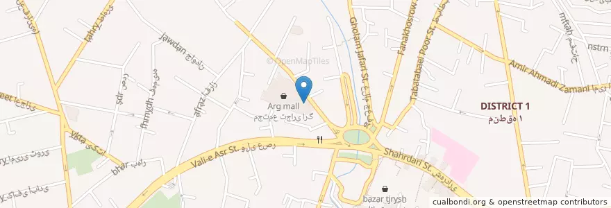 Mapa de ubicacion de ارگ en ایران, استان تهران, شهرستان شمیرانات, تهران, بخش رودبار قصران.