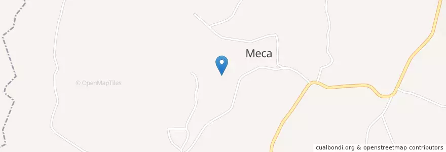 Mapa de ubicacion de Meca en Portugal, Lisbonne, Centre, Oeste, Alenquer, Meca.