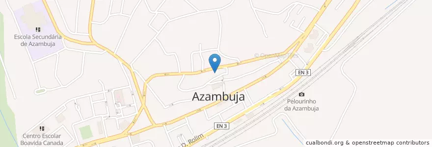 Mapa de ubicacion de Azambuja en Portugal, Lisboa, Alentejo, Lezíria Do Tejo, Azambuja, Azambuja.