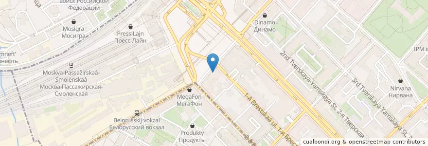 Mapa de ubicacion de Shake Shack en روسیه, Центральный Федеральный Округ, Москва, Центральный Административный Округ, Тверской Район.