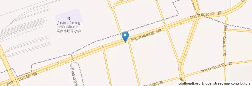 Mapa de ubicacion de 翔迪网吧 en 중국, 산둥성, 济南市, 天桥区, 大观园街道.