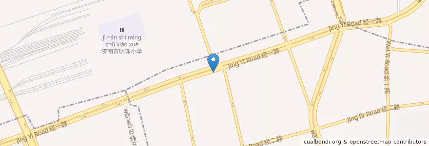 Mapa de ubicacion de 颐和堂药店 en China, Shandong, 济南市, 天桥区, 大观园街道.