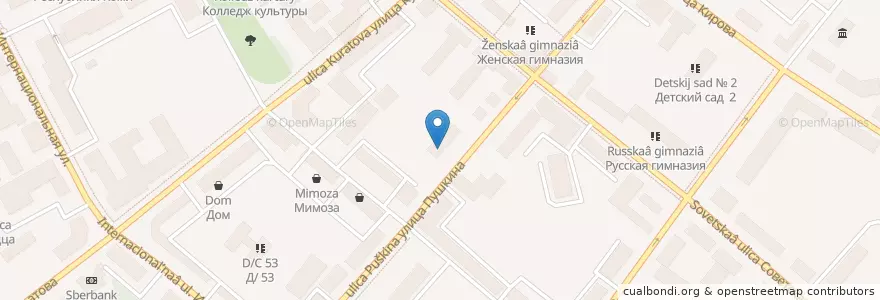 Mapa de ubicacion de Городской суд en Rusia, Северо-Западный Федеральный Округ, Komi, Городской Округ Сыктывкар.