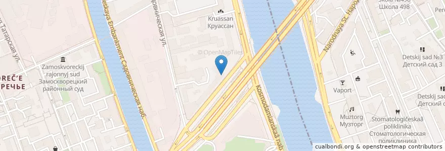 Mapa de ubicacion de А + А en Rusia, Центральный Федеральный Округ, Москва, Центральный Административный Округ, Район Замоскворечье.