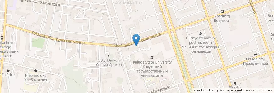 Mapa de ubicacion de Енотокафе "Господин Енот" en Russie, District Fédéral Central, Oblast De Kalouga, Городской Округ Калуга.