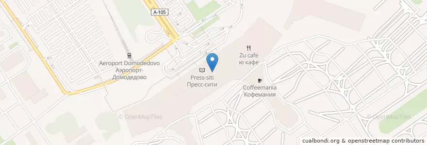 Mapa de ubicacion de Едим летим en Russie, District Fédéral Central, Oblast De Moscou, Городской Округ Домодедово.
