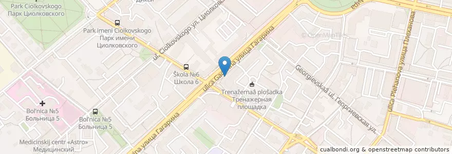 Mapa de ubicacion de Кошелев-банк en 러시아, Центральный Федеральный Округ, Калужская Область, Городской Округ Калуга.