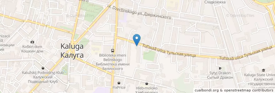 Mapa de ubicacion de Ковчег en روسيا, Центральный Федеральный Округ, Калужская Область, Городской Округ Калуга.