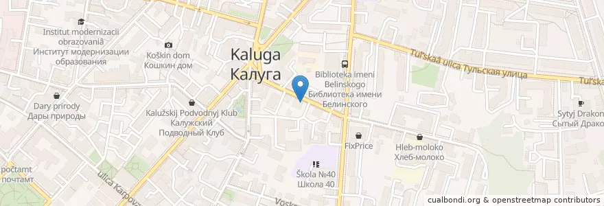 Mapa de ubicacion de Доктор Вет en 러시아, Центральный Федеральный Округ, Калужская Область, Городской Округ Калуга.