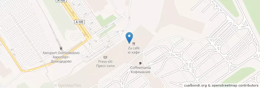 Mapa de ubicacion de KFC en 러시아, Центральный Федеральный Округ, Московская Область, Городской Округ Домодедово.