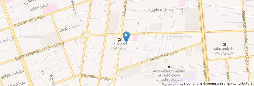 Mapa de ubicacion de دانشکده پرستاری و مامایی دانشگاه شاهد en Iran, Teheran, شهرستان تهران, Teheran, بخش مرکزی شهرستان تهران.