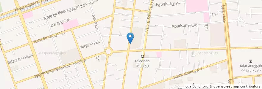 Mapa de ubicacion de مسجد امام محمد باقر en Irán, Teherán, شهرستان تهران, Teherán, بخش مرکزی شهرستان تهران.