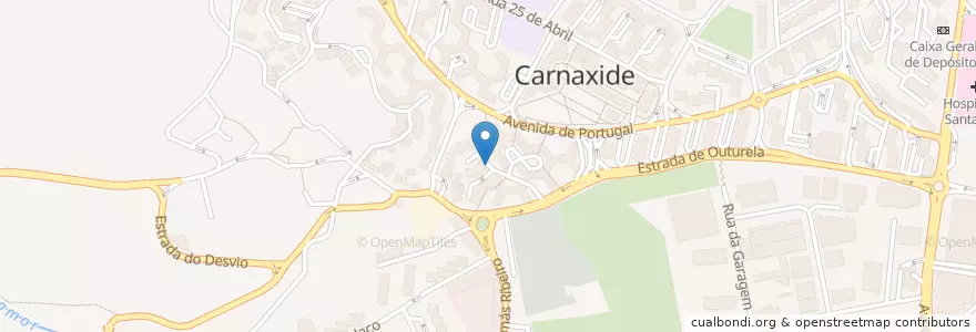 Mapa de ubicacion de Carnaxide e Queijas en البرتغال, Área Metropolitana De Lisboa, Lisboa, Grande Lisboa, Oeiras, Carnaxide E Queijas.