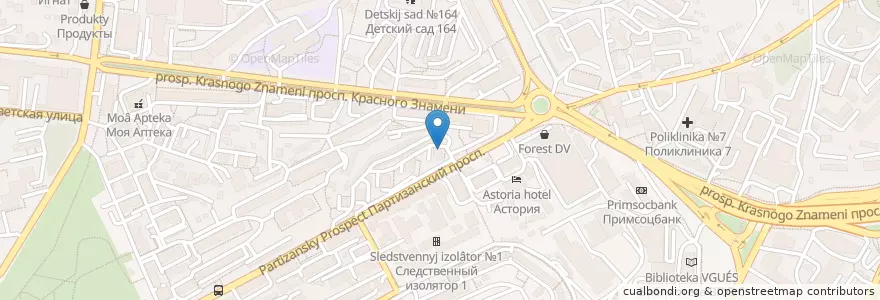 Mapa de ubicacion de Восточный Экспресс Банк en Russia, Far Eastern Federal District, Primorsky Krai, Владивостокский Городской Округ.