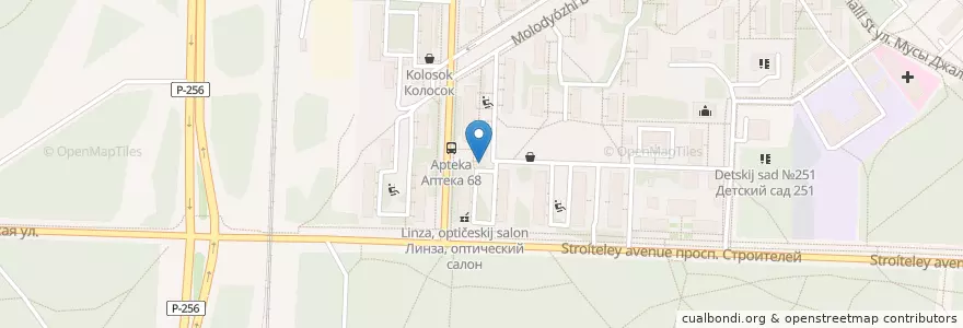 Mapa de ubicacion de Аптека №68 en روسیه, Сибирский Федеральный Округ, استان نووسیبیرسک, Городской Округ Новосибирск.