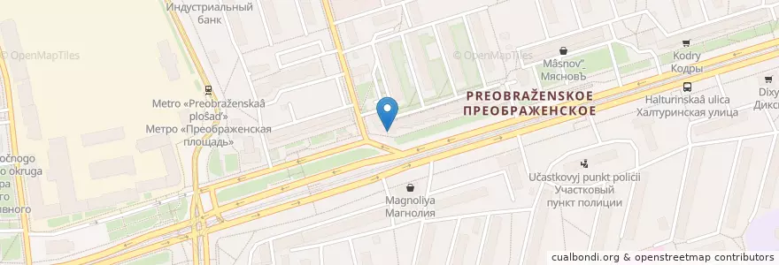 Mapa de ubicacion de ВТБ en Russia, Distretto Federale Centrale, Москва, Восточный Административный Округ, Район Преображенское.