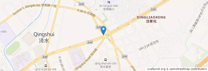 Mapa de ubicacion de 肯德基 en 타이완, 신베이 시, 투청 구.