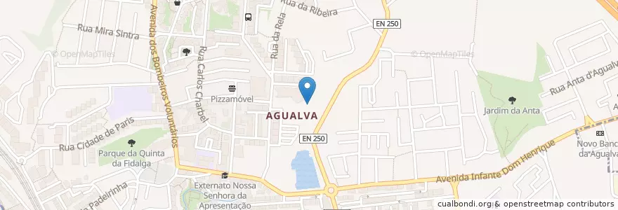 Mapa de ubicacion de Agualva e Mira-Sintra en 포르투갈, Área Metropolitana De Lisboa, Lisboa, Grande Lisboa, Sintra, Agualva E Mira-Sintra.