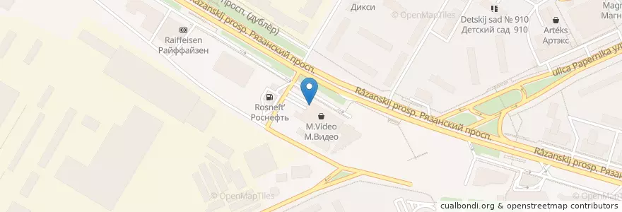 Mapa de ubicacion de 36.6 en Rusya Federasyonu, Центральный Федеральный Округ, Москва, Юго-Восточный Административный Округ, Рязанский Район.