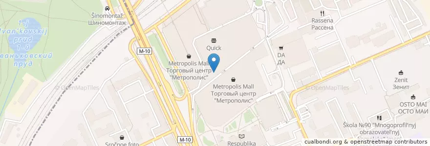 Mapa de ubicacion de Black Star Burger en Rusia, Центральный Федеральный Округ, Москва, Северный Административный Округ, Войковский Район.