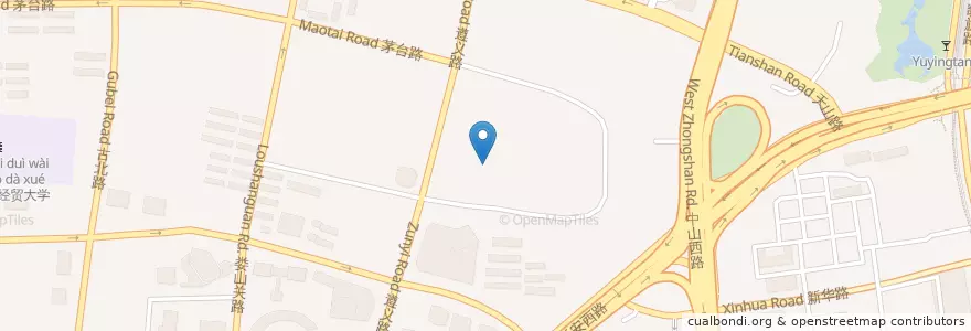 Mapa de ubicacion de 蘇浙小品 en China, Shanghai, Changning.