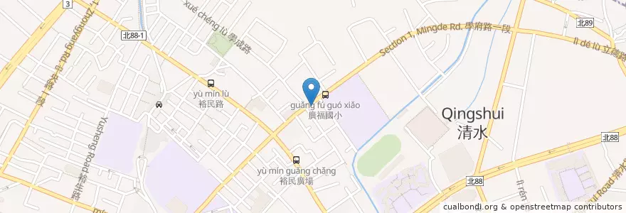 Mapa de ubicacion de 布朗沃義大利餐廳 en Taiwan, 新北市, 土城區.