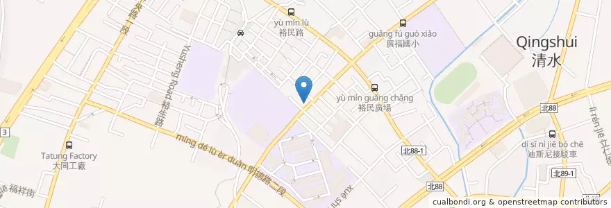 Mapa de ubicacion de 土城芋頭之家 en Taiwan, 新北市, 土城區.