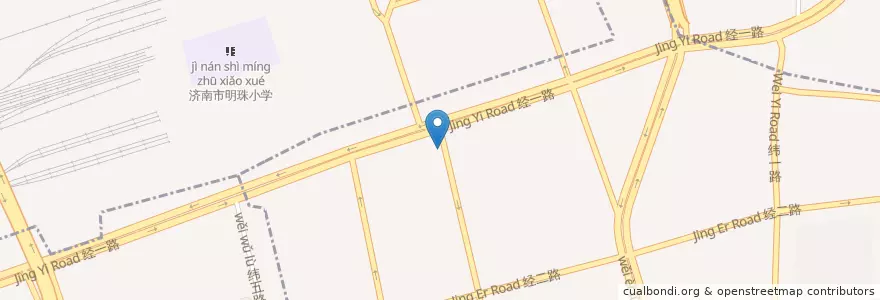 Mapa de ubicacion de 沙县小吃 en 中国, ツャントン;山東, チーナン;済南市, 天桥区, 大观园街道.