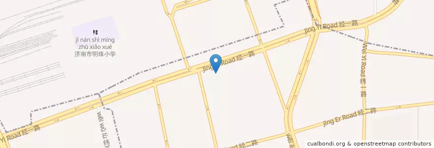 Mapa de ubicacion de 川婆婆火锅 en 中国, ツャントン;山東, チーナン;済南市, 天桥区, 大观园街道.