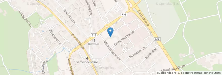 Mapa de ubicacion de Rosenau en Switzerland, Zurich, Bezirk Uster, Egg.