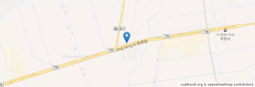 Mapa de ubicacion de 慈光烏橋牛肉麵 en 타이완, 타이난 시, 산화구.