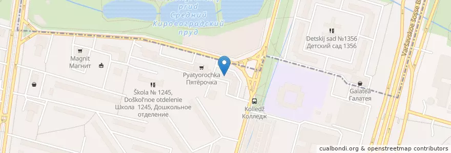 Mapa de ubicacion de ЗубСервис en Russia, Central Federal District, Moscow, Southern Administrative Okrug, Chertanovo Yuzhnoye District.