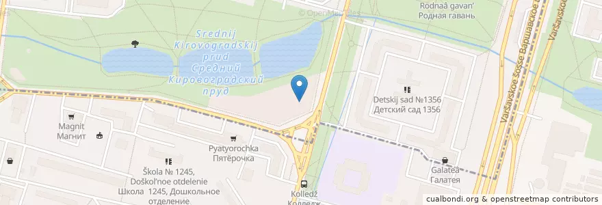 Mapa de ubicacion de Горздрав en Rusia, Distrito Federal Central, Москва, Южный Административный Округ, Район Чертаново Южное.