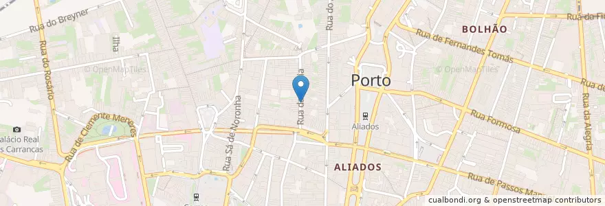 Mapa de ubicacion de Mini Bar en Portugal, North, Área Metropolitana Do Porto, Porto, Porto, Cedofeita, Santo Ildefonso, Sé, Miragaia, São Nicolau E Vitória.