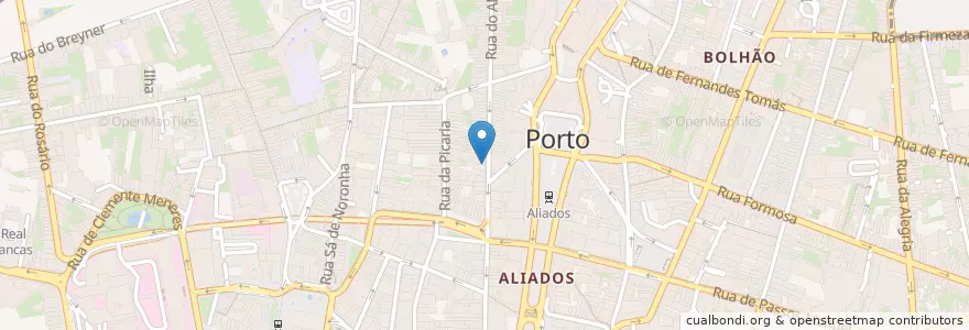 Mapa de ubicacion de Almada Minha en Portugal, Nord, Área Metropolitana Do Porto, Porto, Porto, Cedofeita, Santo Ildefonso, Sé, Miragaia, São Nicolau E Vitória.