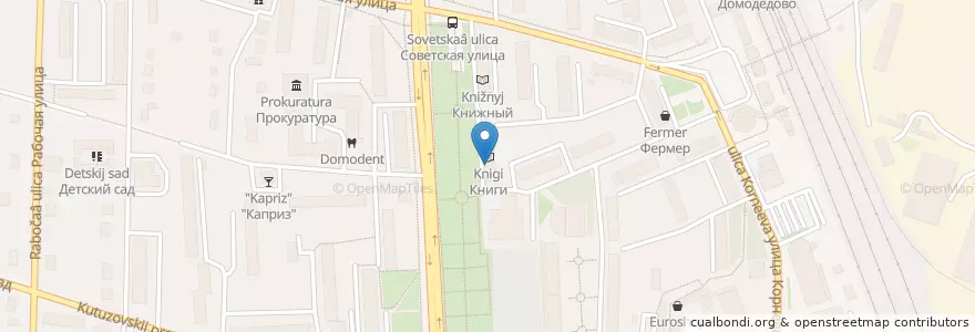 Mapa de ubicacion de ВТБ en روسيا, Центральный Федеральный Округ, محافظة موسكو, Городской Округ Домодедово.
