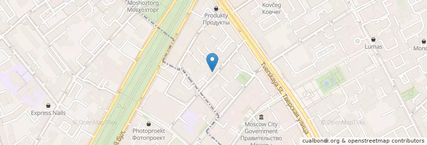 Mapa de ubicacion de Ровесник en Rusia, Distrito Federal Central, Москва, Distrito Administrativo Central, Тверской Район.
