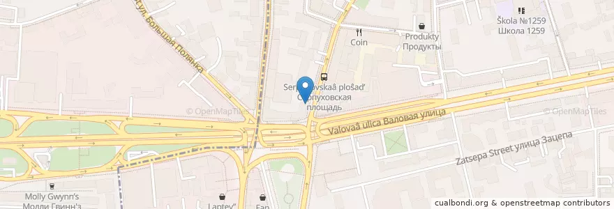 Mapa de ubicacion de Игристый en Rusia, Distrito Federal Central, Москва, Distrito Administrativo Central, Район Замоскворечье.