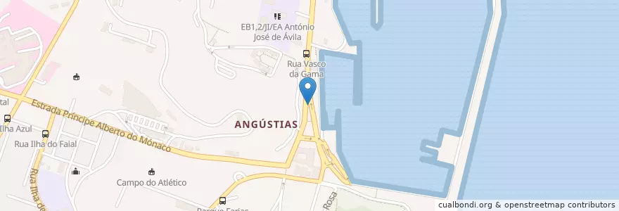 Mapa de ubicacion de Sala Peter en ポルトガル, アゾレス諸島, Faial, Horta, Horta (Angústias).