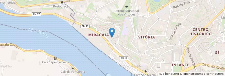 Mapa de ubicacion de Vintage Bar and Antique Shops en Portugal, Norte, Área Metropolitana Do Porto, Porto, Porto, Cedofeita, Santo Ildefonso, Sé, Miragaia, São Nicolau E Vitória.
