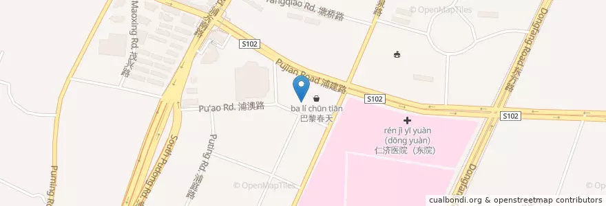 Mapa de ubicacion de 海底捞火锅 en Cina, Shanghai, Pudong.