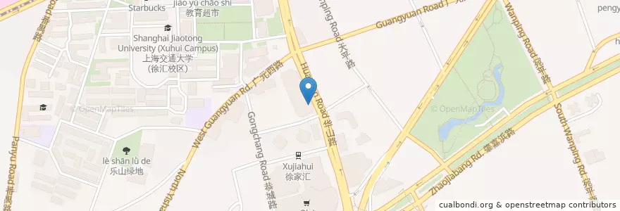 Mapa de ubicacion de 海底捞火锅 en 中国, 上海市, 徐匯区.